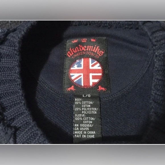 NWOT Vintage AKADEMIKS TRANSATLANTIC TACTICAL MILITARY Sweatshirt Sweater L Max - Picture 8 of 12